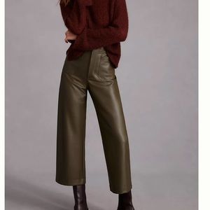 Anthropologie Olive Wide Leg Jeans